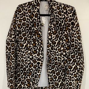 Cheetah print corduroy blazer!